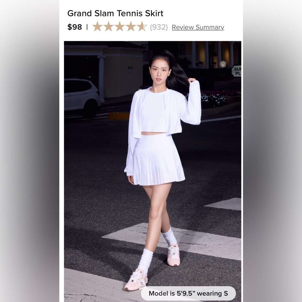 ALO Grand Slam Tennis Skirt